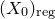left parenthesis upper X 0 right parenthesis Subscript normal r normal e normal g