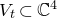 upper V Subscript t Baseline subset of double struck upper C Superscript 4