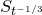 upper S Subscript t Sub Superscript minus 1 divided by 3