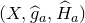 left parenthesis upper X comma ModifyingAbove g With caret Subscript a Baseline comma ModifyingAbove upper H With caret Subscript a Baseline right parenthesis