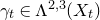 gamma Subscript t Baseline element of normal upper Lamda Superscript 2 comma 3 Baseline left parenthesis upper X Subscript t Baseline right parenthesis