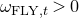 omega Subscript normal upper F normal upper L normal upper Y comma t Baseline greater than 0