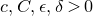 c comma upper C comma epsilon comma delta greater than 0