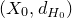 left parenthesis upper X 0 comma d Subscript upper H 0 Baseline right parenthesis