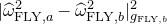 StartAbsoluteValue ModifyingAbove omega With caret Subscript normal upper F normal upper L normal upper Y comma a Superscript 2 Baseline minus ModifyingAbove omega With caret Subscript normal upper F normal upper L normal upper Y comma b Superscript 2 Baseline EndAbsoluteValue Subscript g Sub Subscript normal upper F normal upper L normal upper Y comma b Superscript 2