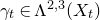 gamma Subscript t Baseline element of normal upper Lamda Superscript 2 comma 3 Baseline left parenthesis upper X Subscript t Baseline right parenthesis