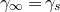 gamma Subscript normal infinity Baseline equals gamma Subscript s