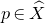 p element of ModifyingAbove upper X With caret