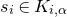 s Subscript i Baseline element of upper K Subscript i comma alpha