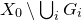 upper X 0 minus union Underscript i Endscripts upper G Subscript i