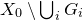 upper X 0 minus union Underscript i Endscripts upper G Subscript i