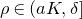 rho element of left parenthesis a upper K comma delta right bracket