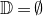 double struck upper D equals normal empty set