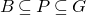 upper B subset of or equal to upper P subset of or equal to upper G