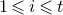 1 less than or slanted equals i less than or slanted equals t
