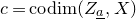 c equals normal c normal o normal d normal i normal m left parenthesis upper Z Subscript a underbar Baseline comma upper X right parenthesis