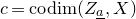 c equals normal c normal o normal d normal i normal m left parenthesis upper Z Subscript a underbar Baseline comma upper X right parenthesis