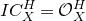 upper I upper C Subscript upper X Superscript upper H Baseline equals script upper O Subscript upper X Superscript upper H