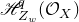 script upper H Subscript upper Z Sub Subscript w Superscript q Baseline left parenthesis script upper O Subscript upper X Baseline right parenthesis