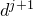 d Superscript j plus 1