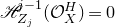 script upper H Subscript upper Z Sub Subscript j Superscript j minus 1 Baseline left parenthesis script upper O Subscript upper X Superscript upper H Baseline right parenthesis equals 0