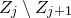 upper Z Subscript j Baseline minus upper Z Subscript j plus 1