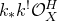 k Subscript asterisk Baseline k Superscript factorial Baseline script upper O Subscript upper X Superscript upper H
