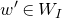 w prime element of upper W Subscript upper I