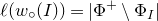 script l left parenthesis w Subscript ring Baseline left parenthesis upper I right parenthesis right parenthesis equals StartAbsoluteValue normal upper Phi Superscript plus Baseline minus normal upper Phi Subscript upper I Baseline EndAbsoluteValue