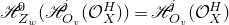 script upper H Subscript upper Z Sub Subscript w Superscript 0 Baseline left parenthesis script upper H Subscript upper O Sub Subscript v Subscript Superscript j Baseline left parenthesis script upper O Subscript upper X Superscript upper H Baseline right parenthesis right parenthesis equals script upper H Subscript upper O Sub Subscript v Superscript j Baseline left parenthesis script upper O Subscript upper X Superscript upper H Baseline right parenthesis