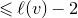 less than or slanted equals script l left parenthesis v right parenthesis minus 2