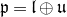 German p equals German l circled plus German u