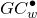 upper G upper C Subscript w Superscript bullet