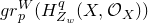 normal g normal r Subscript p Superscript upper W Baseline left parenthesis upper H Subscript upper Z Sub Subscript w Subscript Superscript q Baseline left parenthesis upper X comma script upper O Subscript upper X Baseline right parenthesis right parenthesis