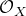 script upper O Subscript upper X