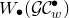 upper W Subscript bullet Baseline left parenthesis script upper G script upper C Subscript w Superscript bullet Baseline right parenthesis