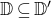 double struck upper D subset of or equal to double struck upper D prime