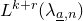 upper L Superscript k plus r Baseline left parenthesis lamda Subscript a underbar comma n Baseline right parenthesis