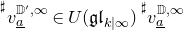 normal # v Subscript a underbar Superscript double struck upper D prime comma normal infinity element of upper U left parenthesis German g German l Subscript k vertical bar normal infinity Baseline right parenthesis normal # v Subscript a underbar Superscript double struck upper D comma normal infinity