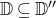 double struck upper D subset of or equal to double struck upper D double prime