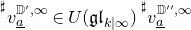 normal # v Subscript a underbar Superscript double struck upper D prime comma normal infinity element of upper U left parenthesis German g German l Subscript k vertical bar normal infinity Baseline right parenthesis normal # v Subscript a underbar Superscript double struck upper D double prime comma normal infinity