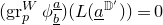 left parenthesis normal g normal r Subscript p Superscript upper W Baseline phi Subscript b underbar Superscript a underbar Baseline right parenthesis left parenthesis upper L left parenthesis a underbar Superscript double struck upper D Super Superscript prime Superscript Baseline right parenthesis right parenthesis equals 0