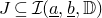 upper J subset of or equal to script upper I left parenthesis a underbar comma b underbar comma double struck upper D right parenthesis