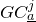 upper G upper C Subscript a underbar Superscript j