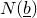 upper N left parenthesis b underbar right parenthesis