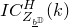 upper I upper C Subscript upper Z Sub Subscript b underbar Sub Sub Superscript double struck upper D Superscript upper H Baseline left parenthesis k right parenthesis