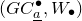 left parenthesis upper G upper C Subscript a underbar Superscript bullet Baseline comma upper W Subscript bullet Baseline right parenthesis