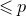 less than or slanted equals p