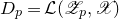 upper D Subscript p Baseline equals script upper L left parenthesis script upper Z Subscript p Baseline comma script upper X right parenthesis