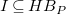 upper I subset of or equal to upper H upper B Subscript upper P
